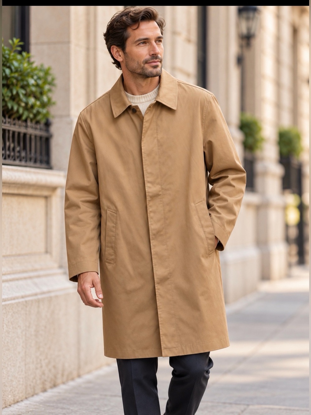 Brooks brothers mens 346 42L khaki coat jacket